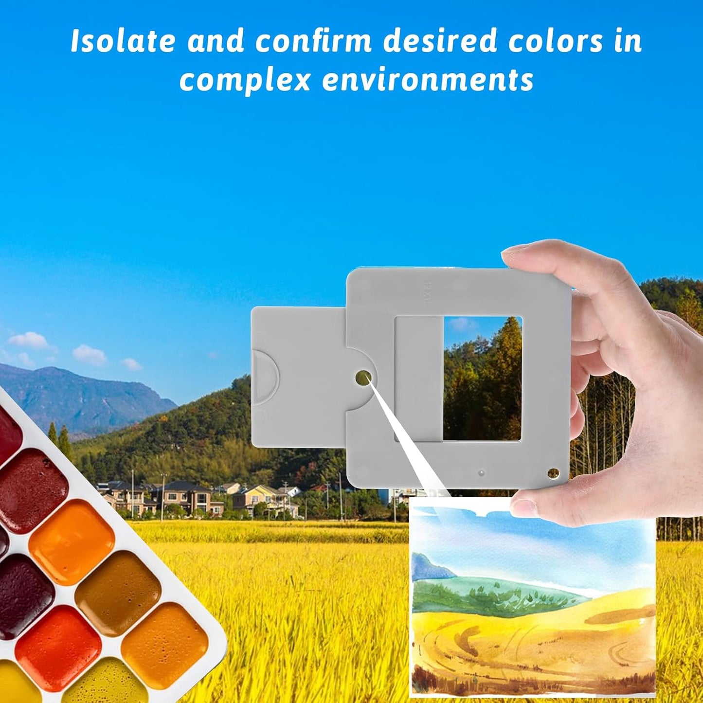 BOHUIZ View Finder, View Catcher with Sliding Mechanism for Photography, Painting, Drawing, Sketching, View Finder