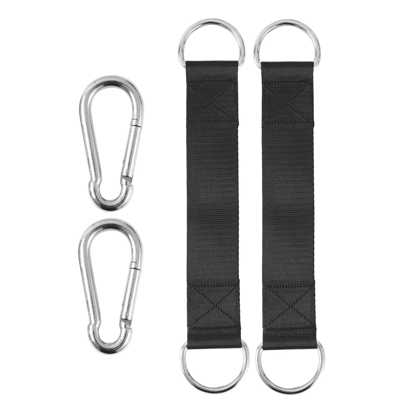 PANTIK Pair of Outdoor Hanging Straps with carabiner Holds 150kg/ 330lbs Straps Hanging Kit Hooks for Camping, Door Bar, Gym Bar, Pull-up Bar Exercise Equipment Attachments