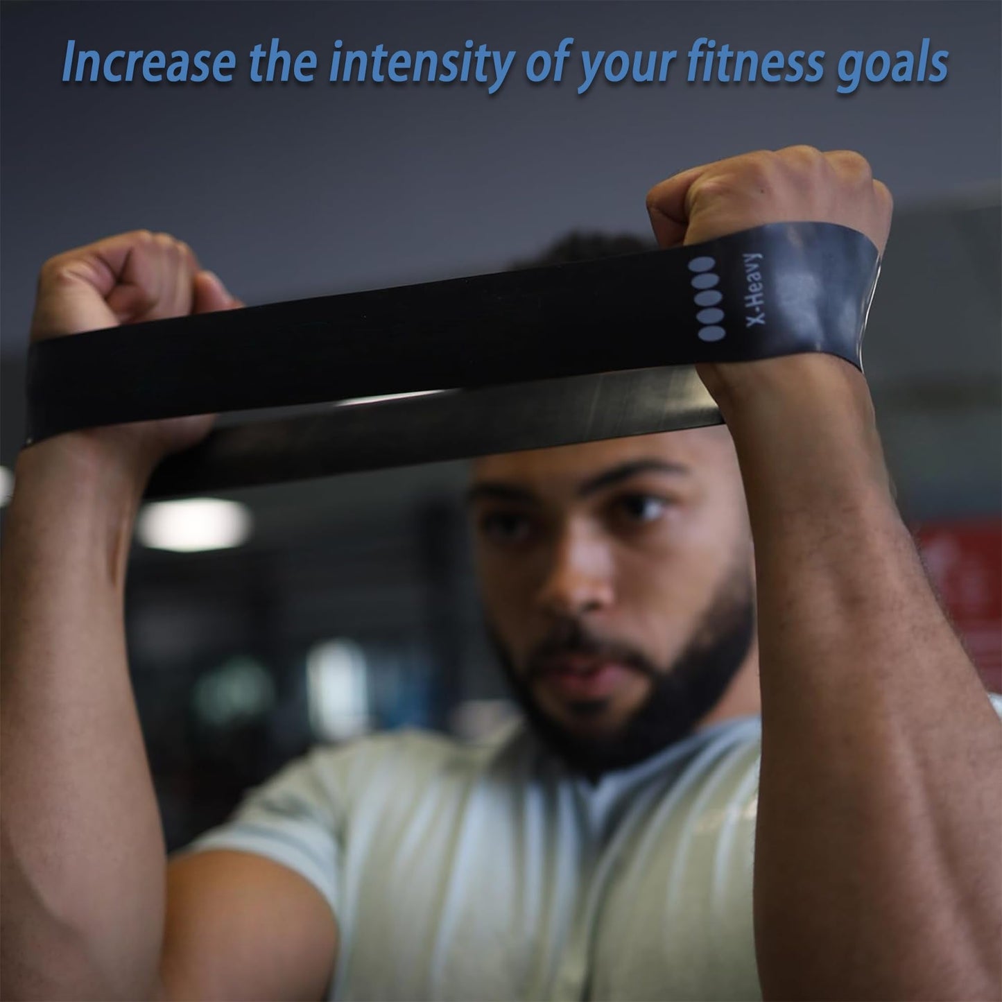 Resistance Bands for Working Out, Exercise Bands Set of 5, Elastic Bands for Exercise with Workout Guide and Carry Bag, Fitness Bands for Strength Training, Yoga, Pilates, Home Workout, Stretching