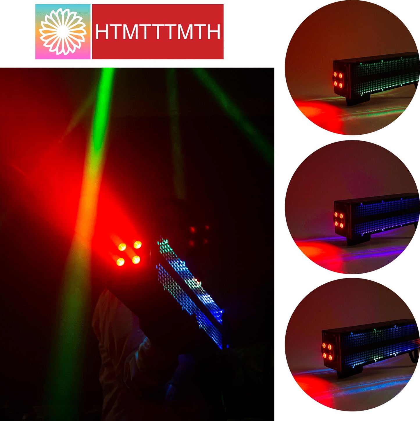 HTMTTTMTH Stage LED CO2 Jet Machine Handheld Stage Effect Smoke Machine CO2 Fog Machine with RGB Lights Cannon for Nightclub Wedding Party Dj Concert Live Party Stage Special Effect