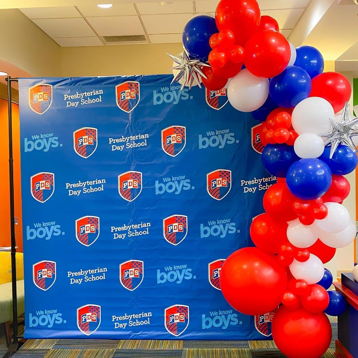 Voircoloria 130-Piece Red, White & Blue Latex Balloon Set - Perfect for Birthday, Graduation & 4th of July Celebrations