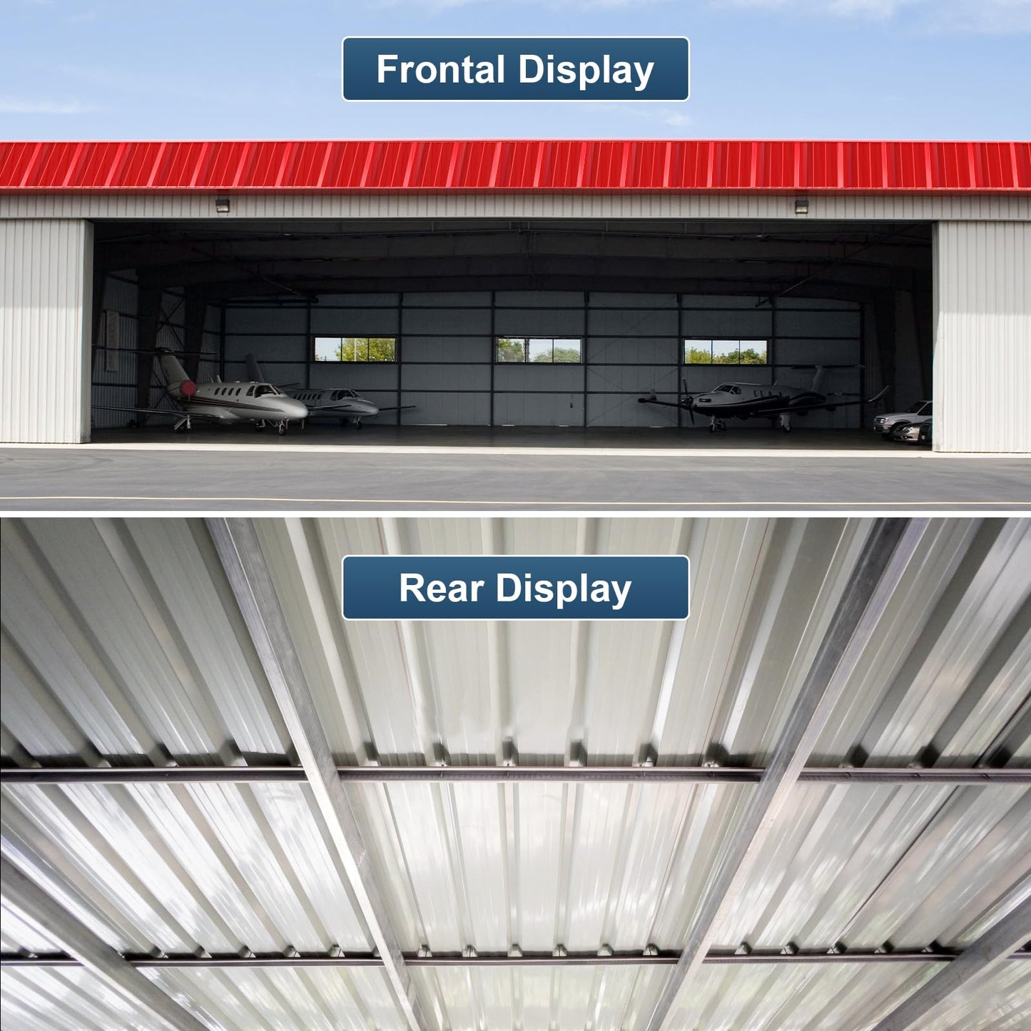 12 Pack PPGI Metal Roofing Panels, 72" x 36", 28 Gauge, 216 Sq. Ft. Coverage, Prepainted Galvanized Steel Sheets for Residential, Commercial, Pergolas, Gazebos, Fencing, and Patio Roofs（Red）