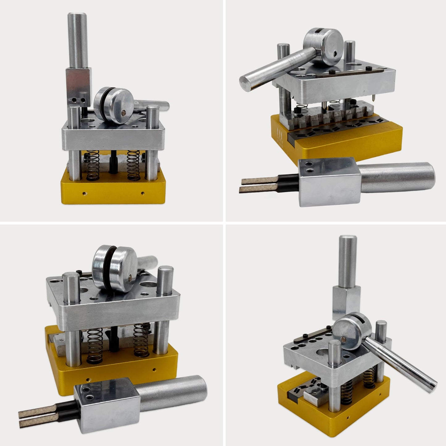 Mini 4" Conveyor Belt Staple Fastener Installation Tool Mechanical Splice Lacing Machine Fastener Lacer for Butterfly Steel Buckle Staple Fasteners, Easy Installation