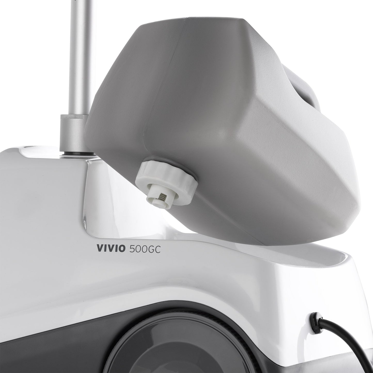 Reliable Vivio 500GC Garment Steamer - PVC Steam Head and Easy Roll Wheels, Garment Steamer with Removable Hanger, 1 Gallon Water Capacity, 1300W Brass Elements with Auto Shut Off and 63" Long Hose