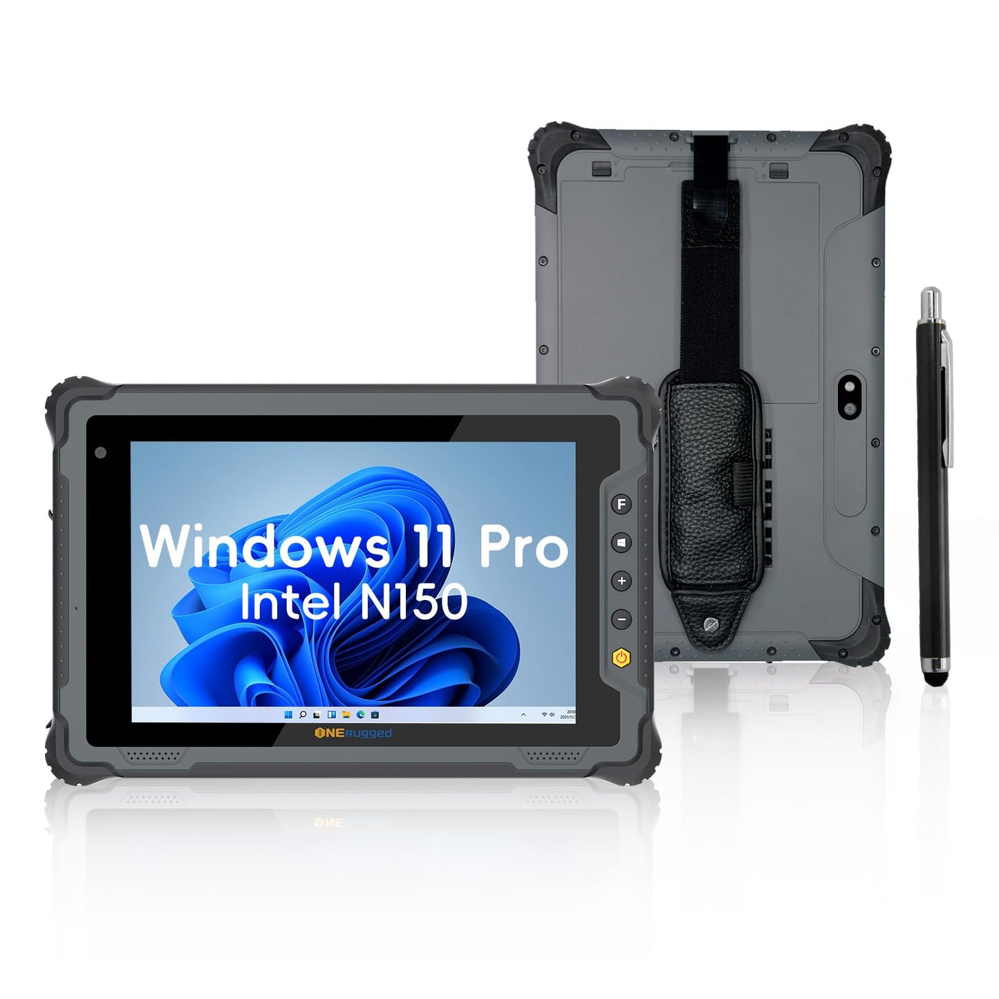 ONERugged Rugged Tablet M80N, Intel N150 8 inch Windows 11 Pro Tablet, 8GB+128GB, Intel N150, IP65 Waterproof, MIL-STD 810H, 5000mAh, Industrial Outdoor Work PC w/ 8MP+5MP Camera, 4G LTE/WiFi/BT 5.2