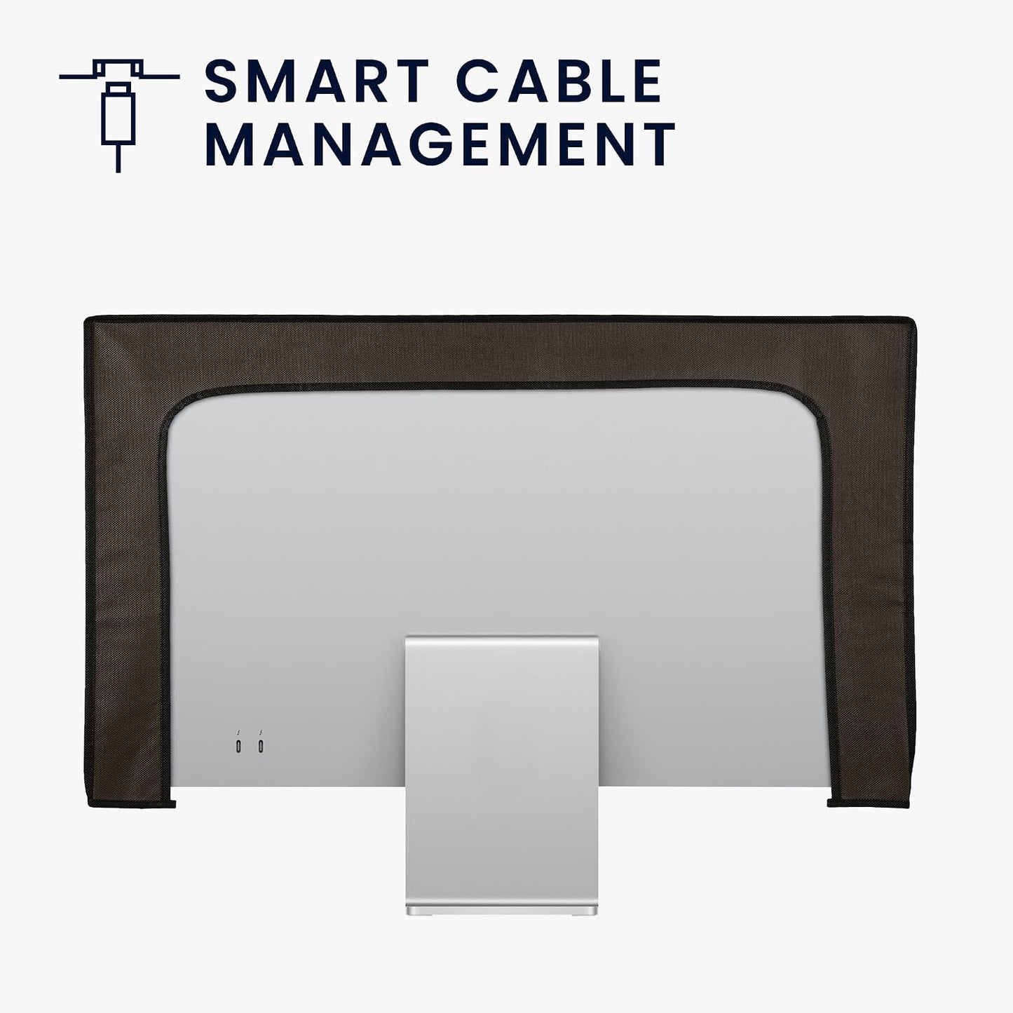 34-35" kwmobile Monitor Cover Compatible with Monitor - Dust Cover Computer Screen Protector - Dark Grey