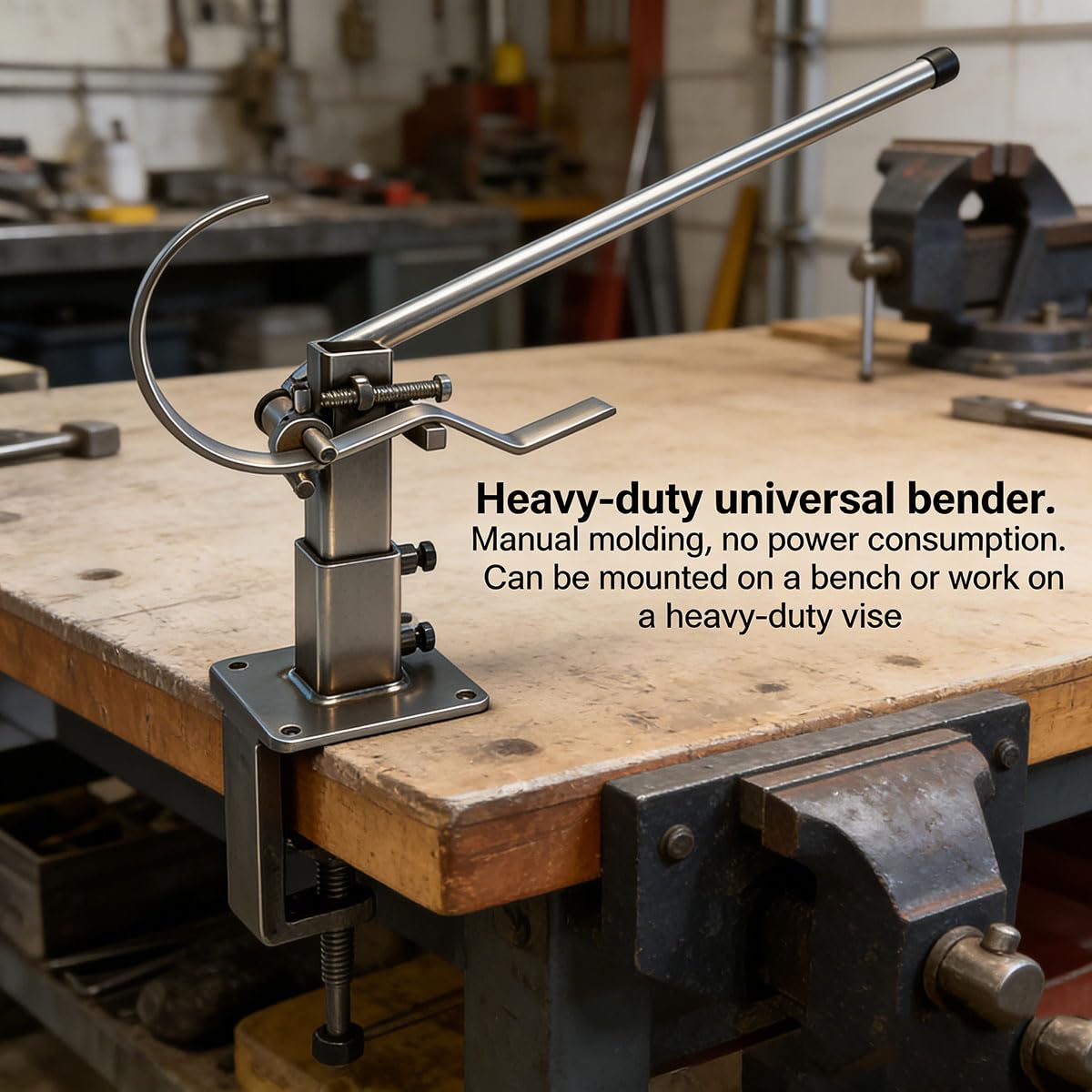 Universal Metal Rod & Scroll Bender Tool - Versatile Handheld Bending Machine for Various Shapes and Swirls