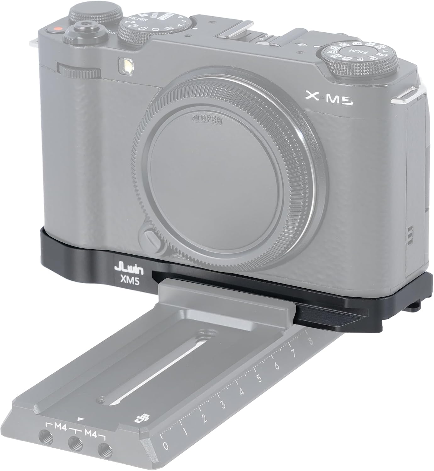 FocusFoto X-M5 Quick Release Baseplate QR Plate Mount for FUJIFILM Mirrorless Digital Camera Body, Compatible