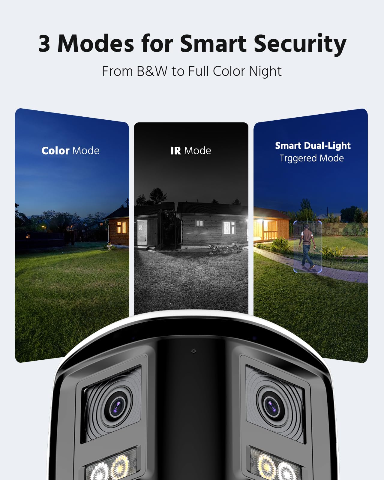 ANNKE 4K PoE Security Camera System with Dual Lens, 180°Panoramic View, 12MP H.265+ NVR with 2TB HDD, 4pcs 8MP Wired IP Outdoor Cameras, Smart Human/Vehicle Detection, 2-Way Audio, Light & Sound Alarm
