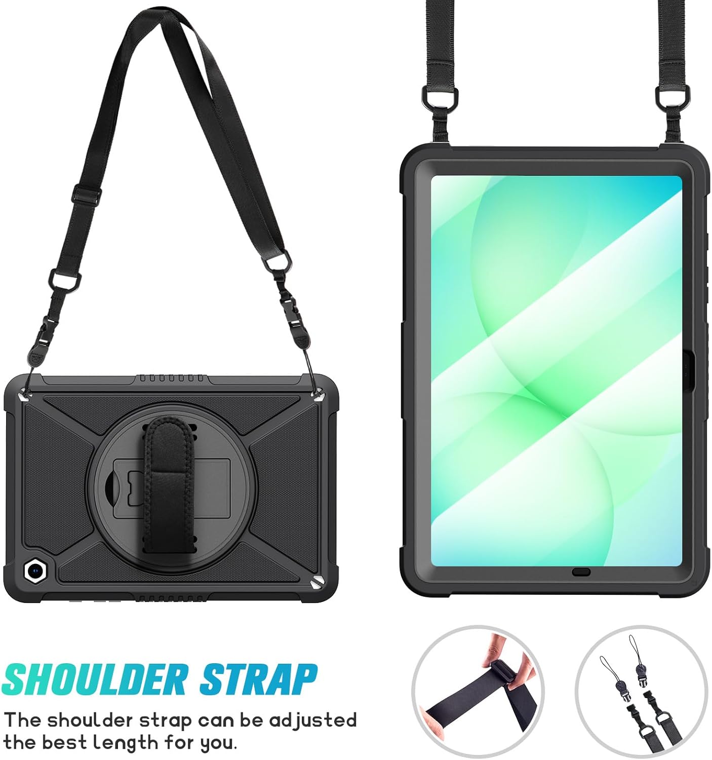 ZtotopCases A11+ Plus/A9+ 11-Inch 2025/2023, Protector+360 A11+/A9 for Samsung Galaxy Tab Shockproof Hard Duty Case