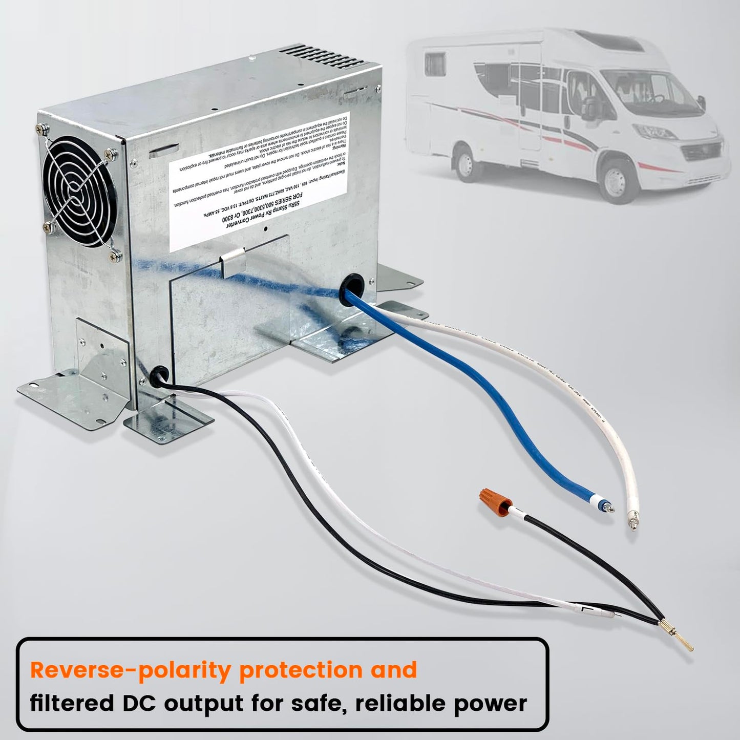 Power Components 55RU RU Series 55 Amp P-arallax and MagneTek 7355 Power Centers Three Current Stage Converter/Charger