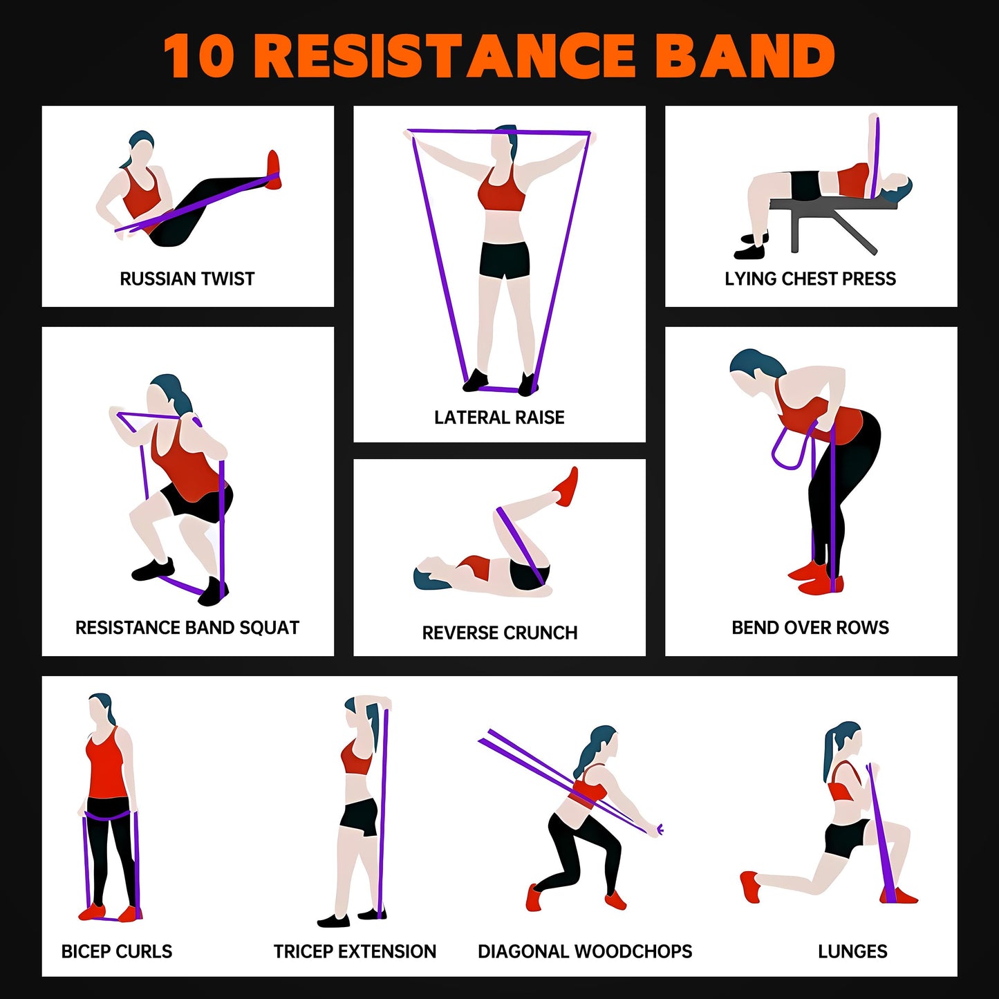 Resistance Bands for Working Out, Workout Bands, Training Bands Set, Pull Up Exercise Bands for Home Workouts, Full Body Training, Physical Therapy, Muscle Training, Strength Training.