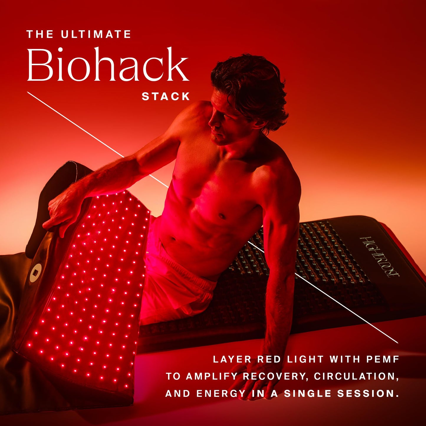 HigherDOSE Full Body Red Light Therapy Mat - Infrared Red Light Therapy Pad with 1,000 LEDs (660nm + 850nm) for Circulation, Recovery, Skin, Energy, Mood & At-Home Redlight Therapy for Body