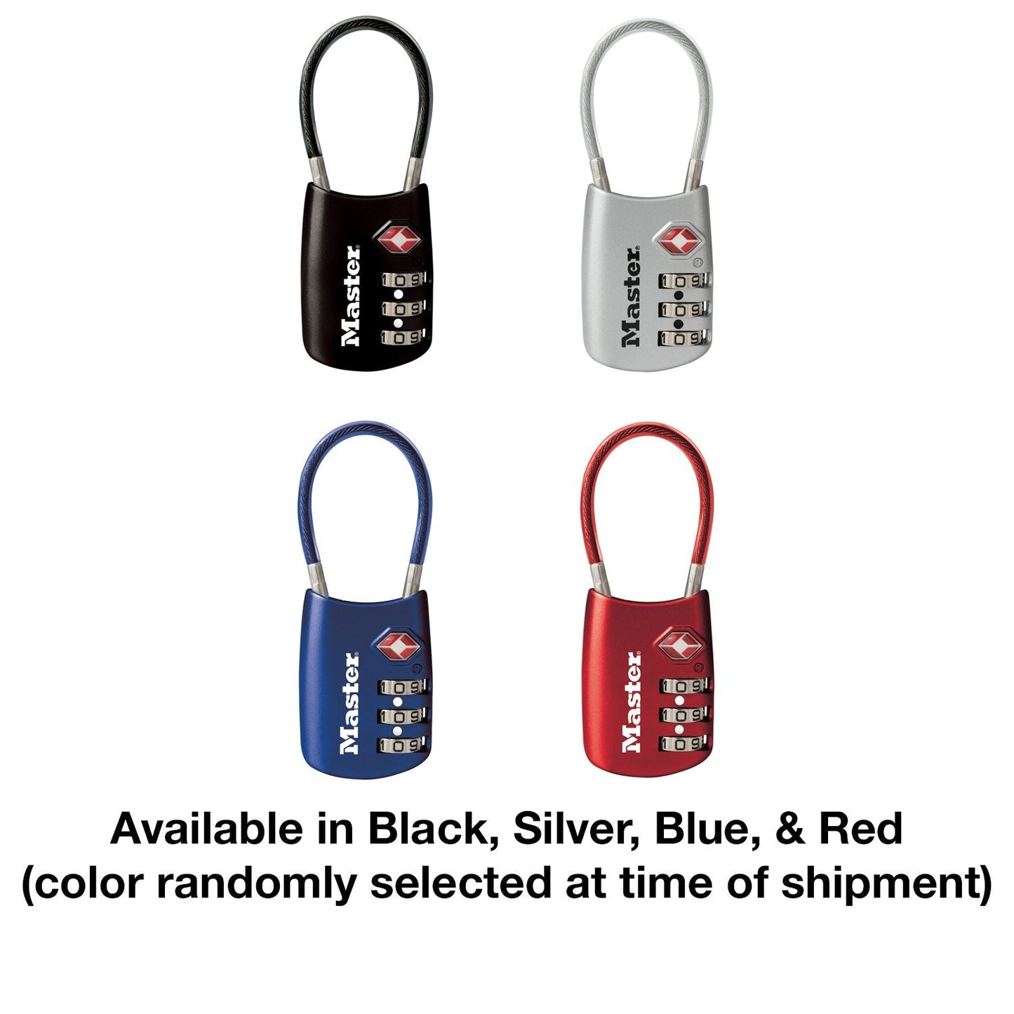 Master Lock 4688D Set Your Own Combination TSA Approved Luggage Lock, 1 Pack, Assorted