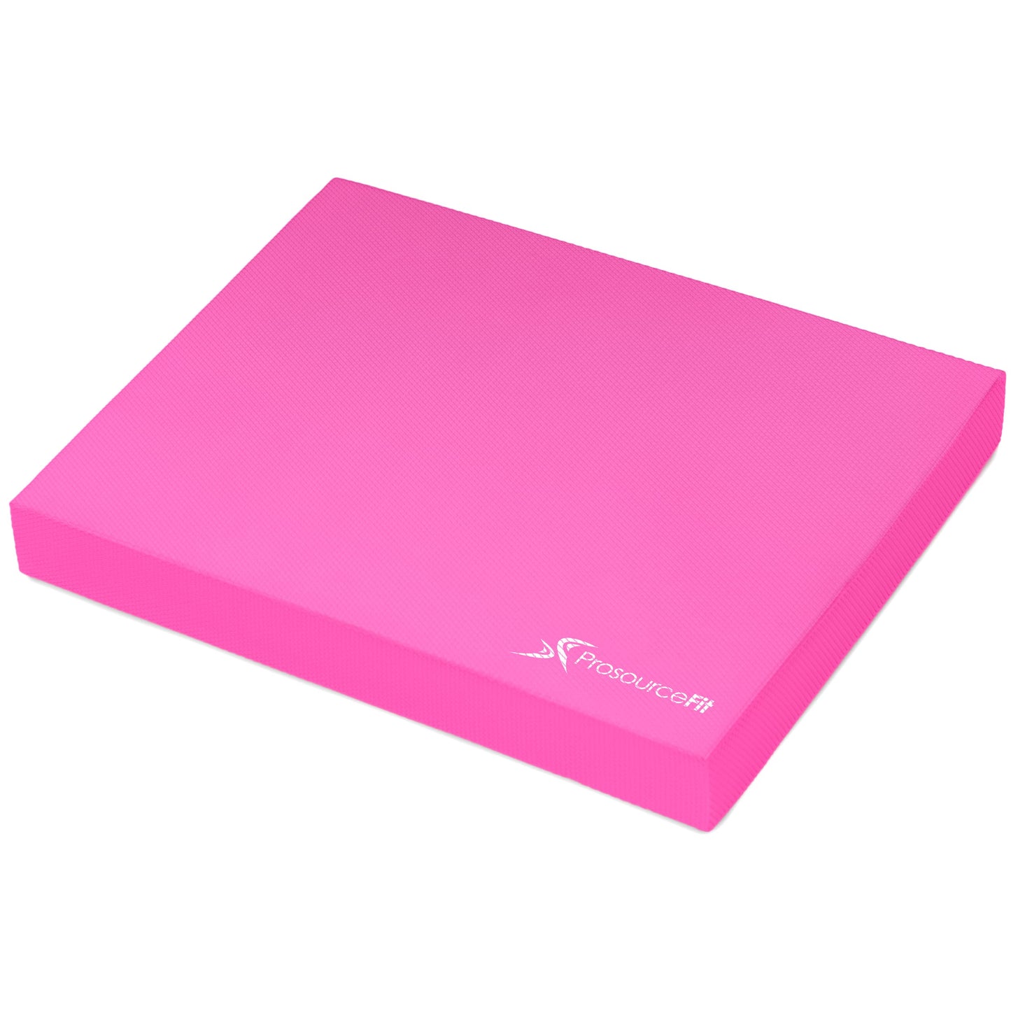 ProsourceFit Exercise Balance Pad – Large Cushioned Non-Slip Foam Mat & Knee Pad for Fitness, Stability Training, Physical Therapy, Yoga 15"x19", Pink