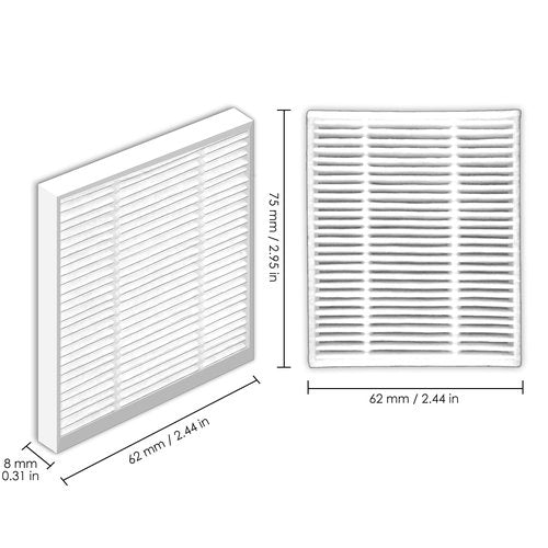 (8 Pack) Roomba 104, Q0520 Q011 Q0120 HEPA Filters for iRobot Roomba Vac, Vacuum 2 Essential Robot, Robot Vacuum and Mop, Y0140 Y0112 Y0110 Q0120, Roomba 105 Combo, Replacement Upright Vacuum Filters