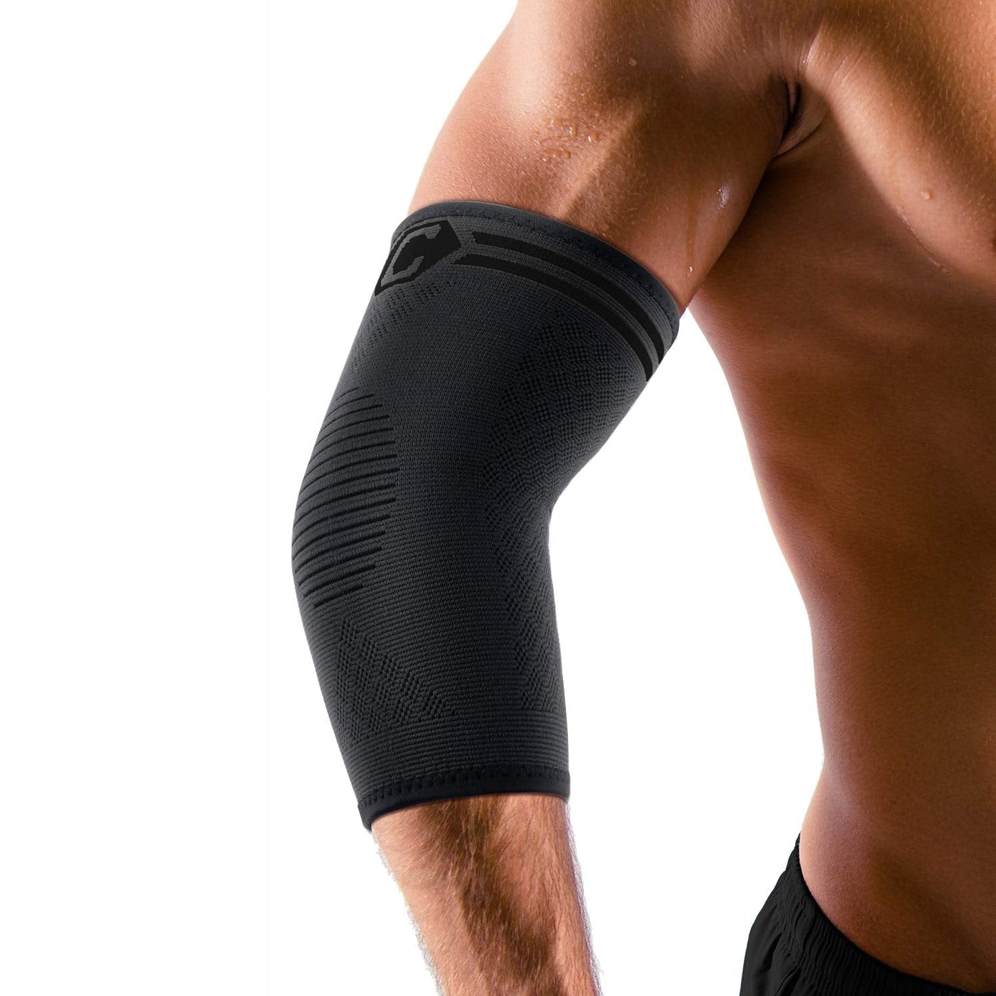 CAMBIVO 2 Pack Elbow Brace for Tennis Elbow & Tendonitis, Compression Sleeve for Golfer's Elbow & Epicondylitis Pain Relief, Breathable 3D Knit Support for Arthritis, Weightlifting, Sports & Daily Wear — Men & Women