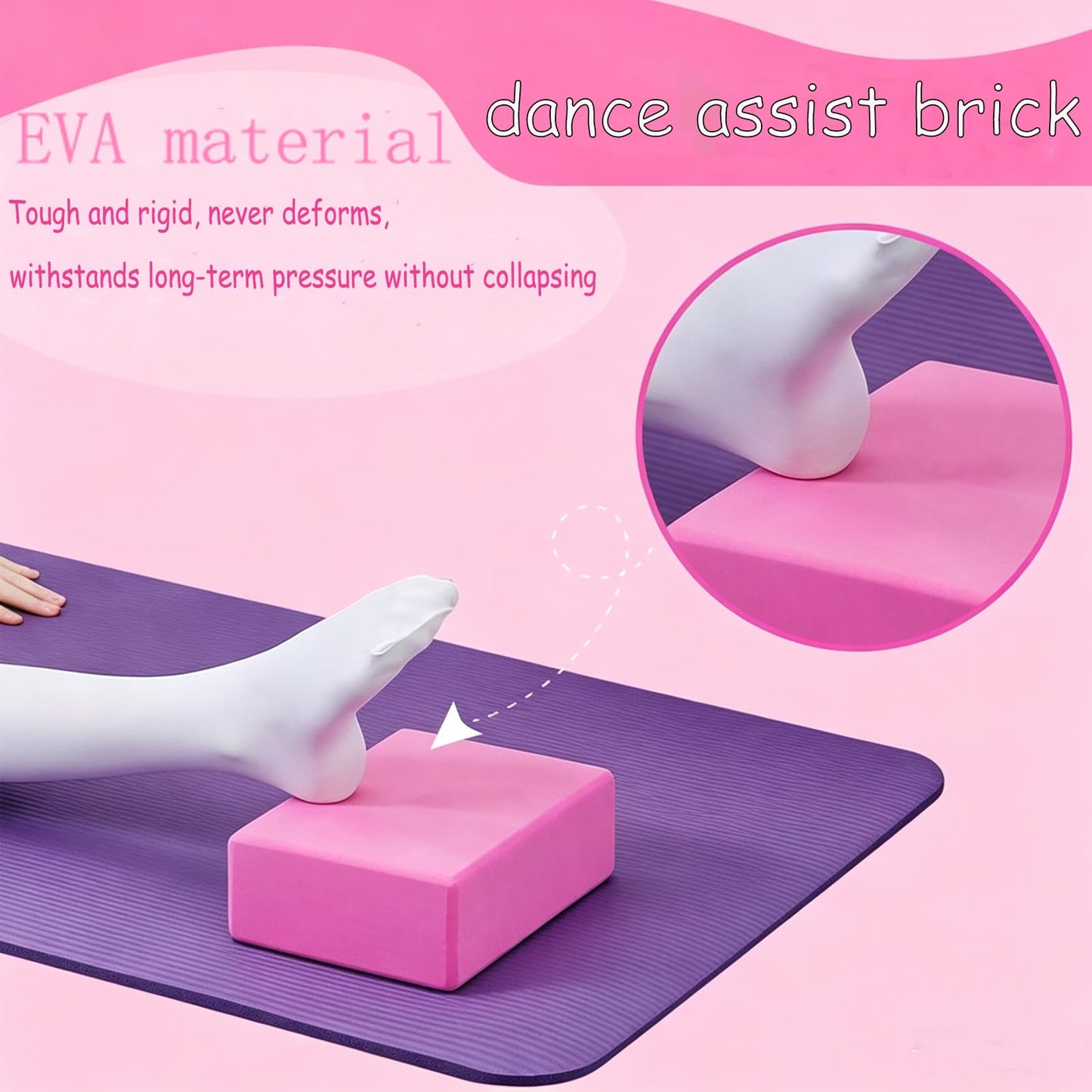 9"x6"x3" Yoga Blocks 2 Pack, Soft Non-Slip Surface Premium Foam Yoga Blocks, Supportive, Lightweight, Odor Resistant Yoga Accessories for Pilates, Meditation, General Fitness, Stretching & Toning