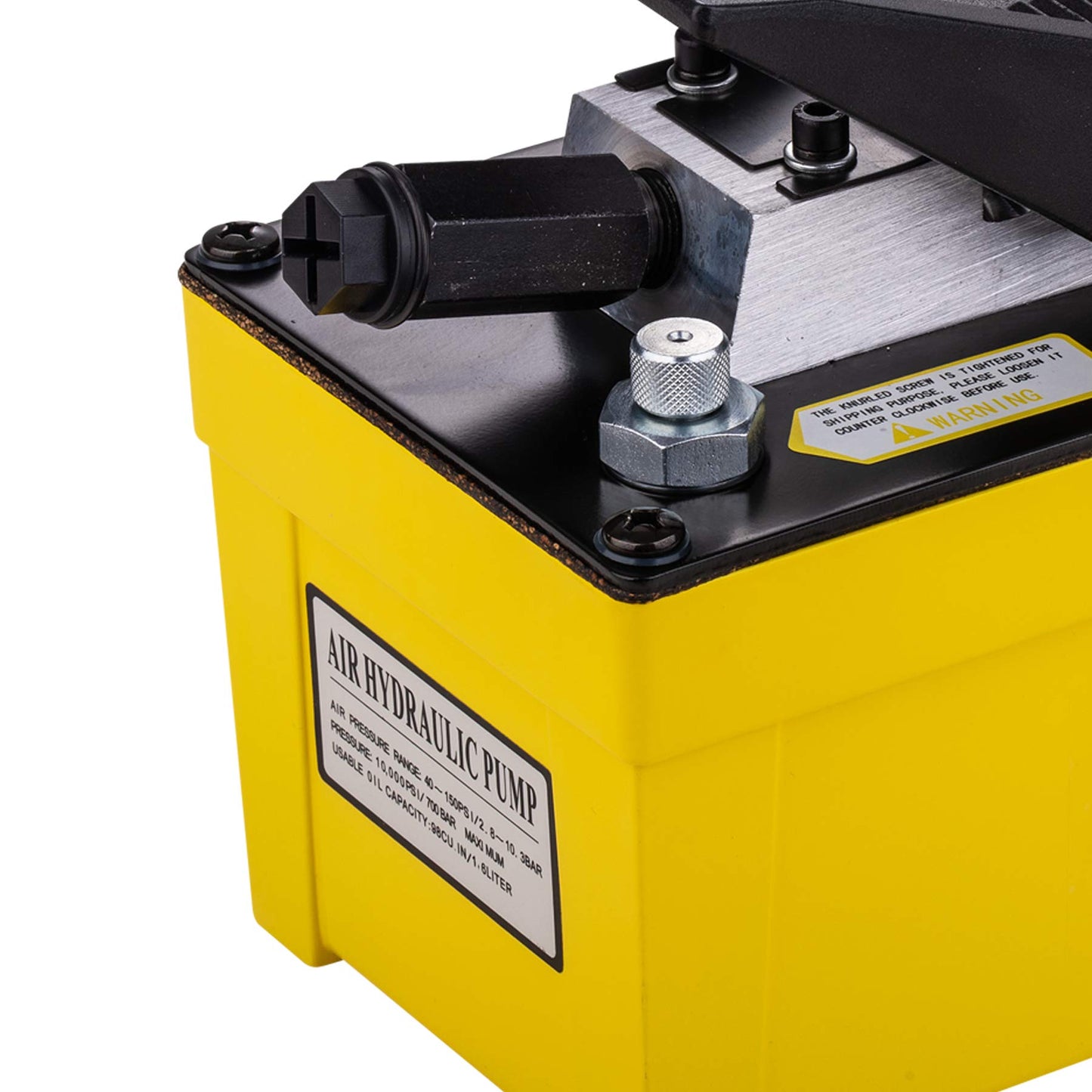 Taixinhyd Hydraulic Pump Air Hydraulic Foot Pump Aluminum Tank 98 CU.in 10000 PSI Air Actua Treadle Hydraulic Pump