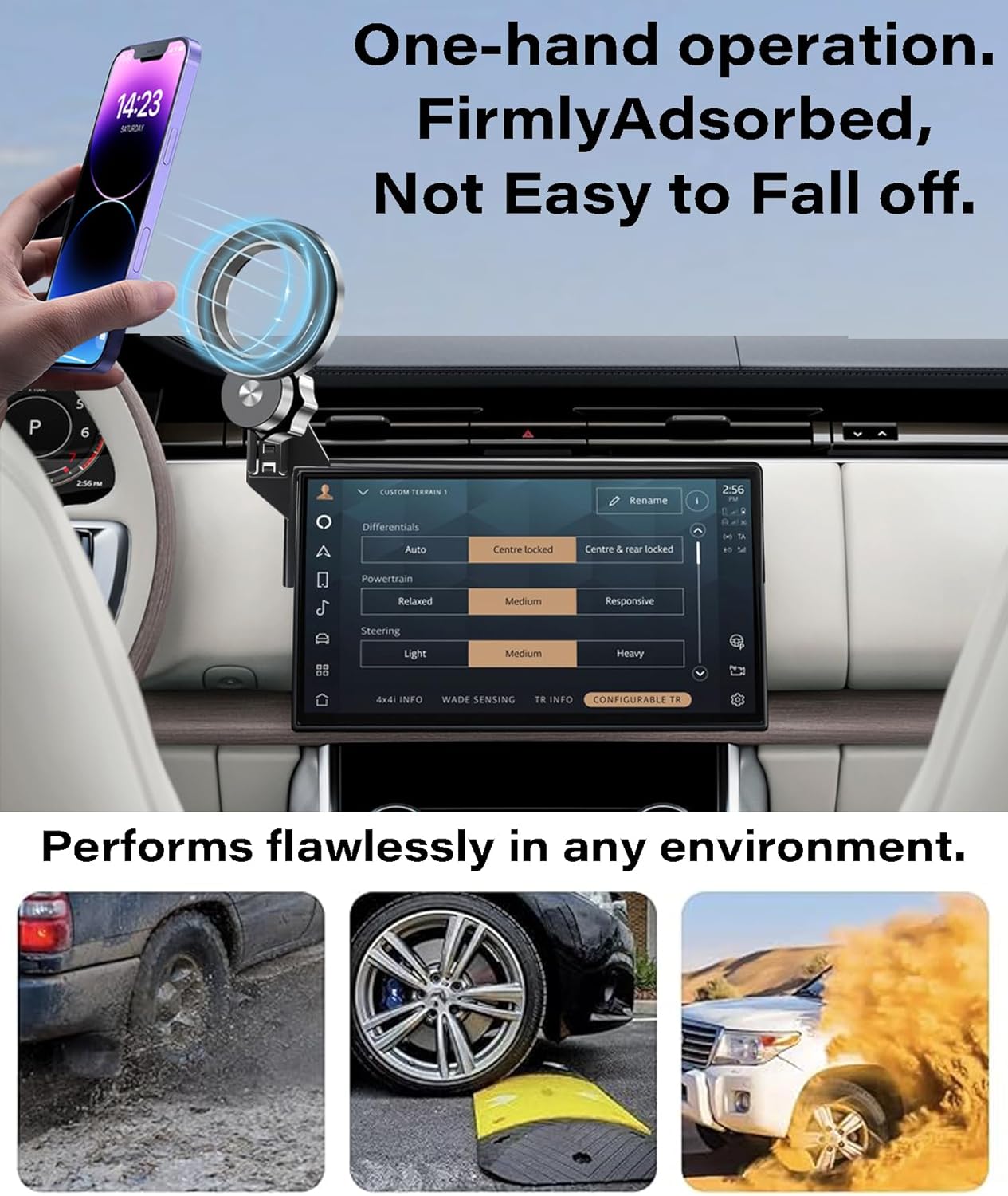 AbeeyGeomarn 2023 2024 2025 13.1 Inch 360 Car Phone Holder for Land Rover Range Rover/Range Rover Sport Accessories