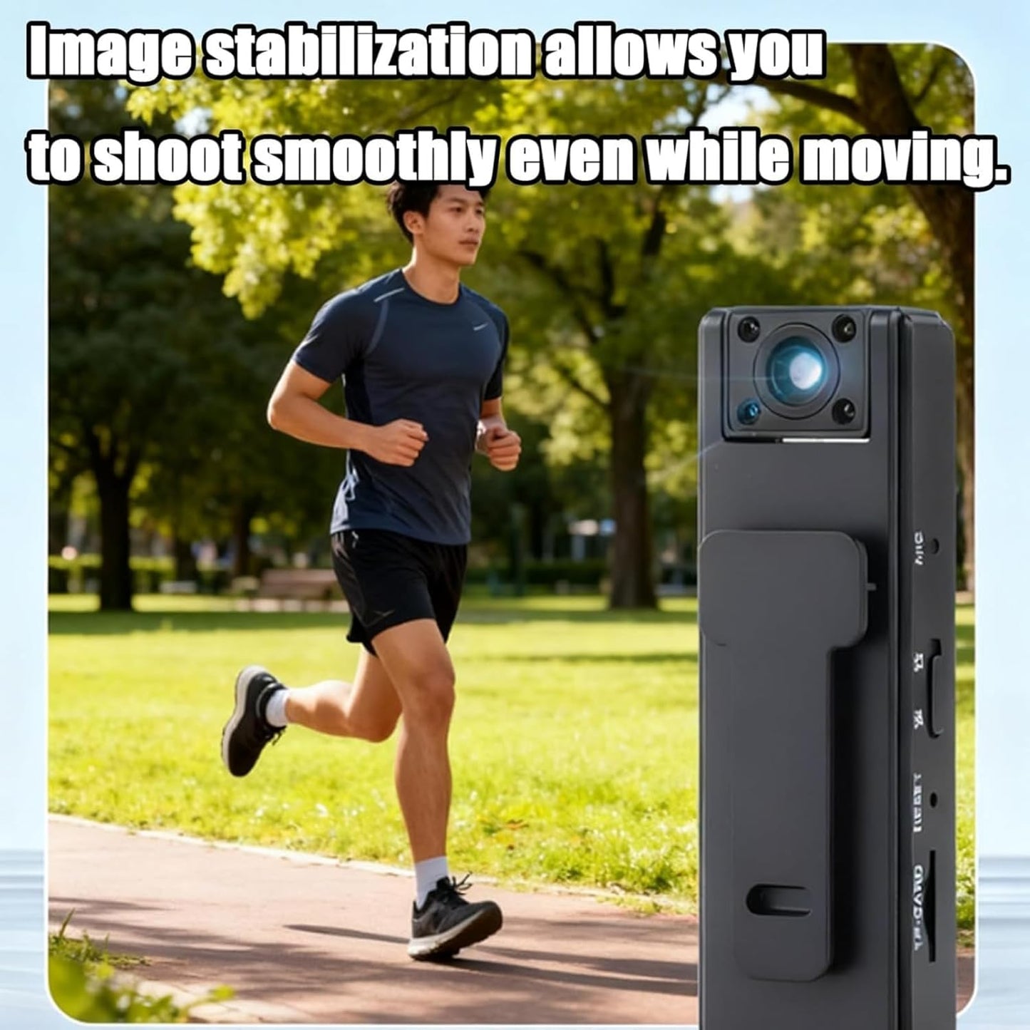 Generic 2-in-1 1080P 180 (1PCS) Ultra HD Sports Video & Audio Recorder, Clip-On Wide Angle Action Cam, Wearable Body