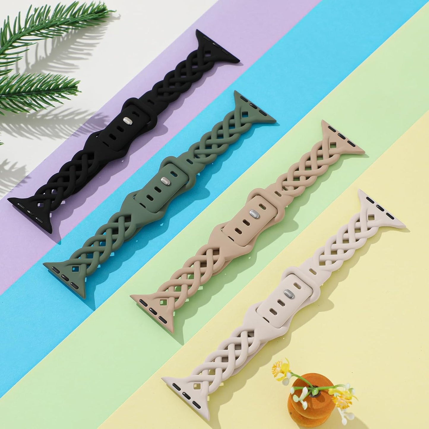40mm 38mm 41mm 44mm 45mm 46mm 42mm 11 10 9 8 7 6 5 4 3 2 1 42mm/44mm/45mm Slim Silicone Bands Compatible with Apple