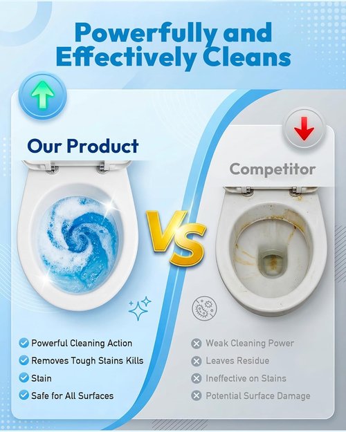 Clorox Toilet Wand Refills - 50 Disposable Heads for Deep Cleaning & Instant Foam