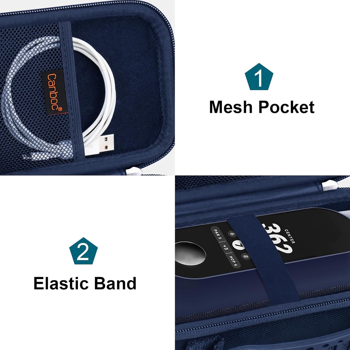 Canboc Carrying Case for Blue Tees Golf Player+/ Player Pro GPS Speaker with Touch Screen Display, GPS Speaker Bag