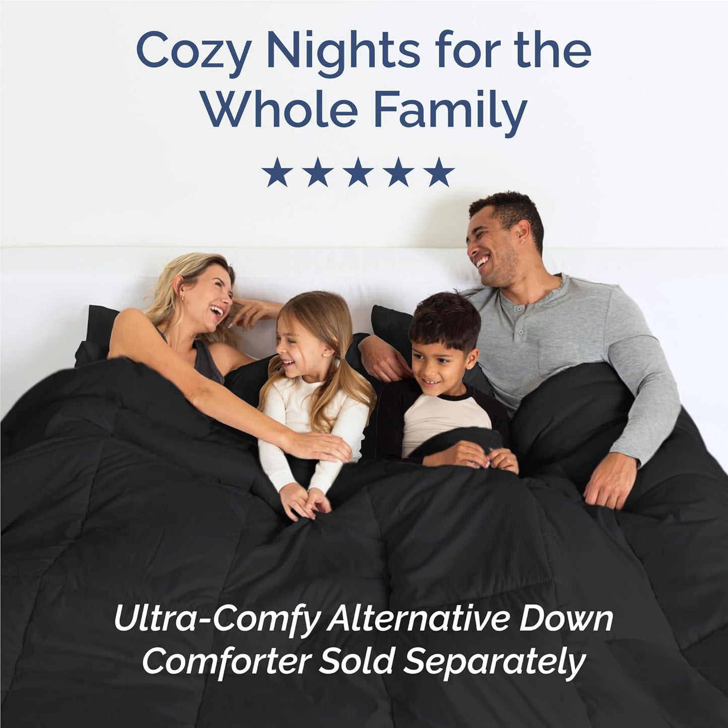 Skiennix Full Size 4-Piece Sheet Set - Comfy Cooling Bed Sheets | Ultra-Soft, Deep Pockets, Black