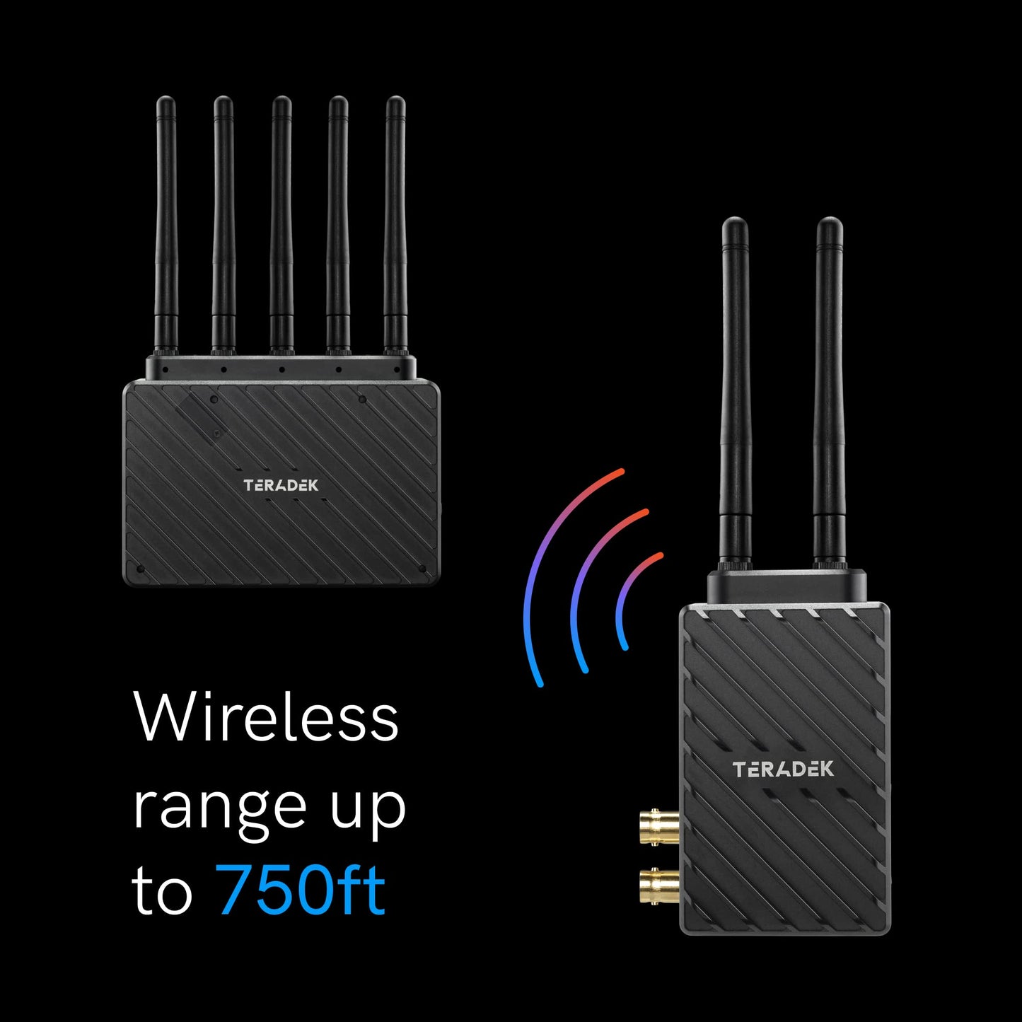 Teradek Bolt 6 LT 750 Wireless Transmitter and Receiver Kit, Video Transmission System with Zero-Delay and 10-Bit HD Video, 3G-SDI/HDMI, Up to 4Kp30 / 1080p60, 750FT Range