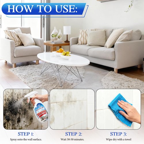 KOSIMI Highly Effective Removal Spray, Wall Cleaner Spray, Multi-Surface Cleaning Solution,for Wood, Tile, Fabric, Bathrooms, Kitchens (8.46 fl.oz)