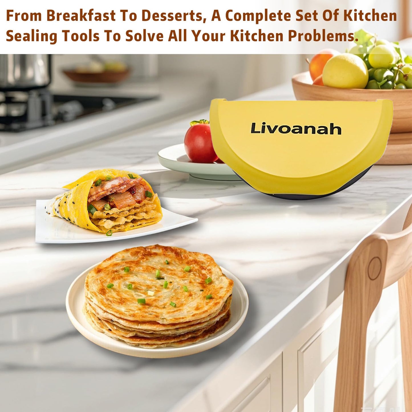 Tortilla Sealer Crimper Press - 4-in-1Quesadilla Maker for 4, 6, 8, 10 Inch Multi-Size Quesadilla Crimper | Burrito Maker for Large Batches, Tacos & Empanadas | BPA-Free & Dishwasher Safe