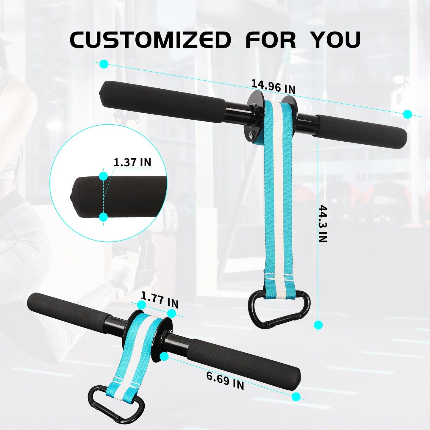 Wrist Forearm Roller Strengthener Exerciser：Forearm Blaster Forearm Roller Grip Strength Training with Anti-Slip Handles