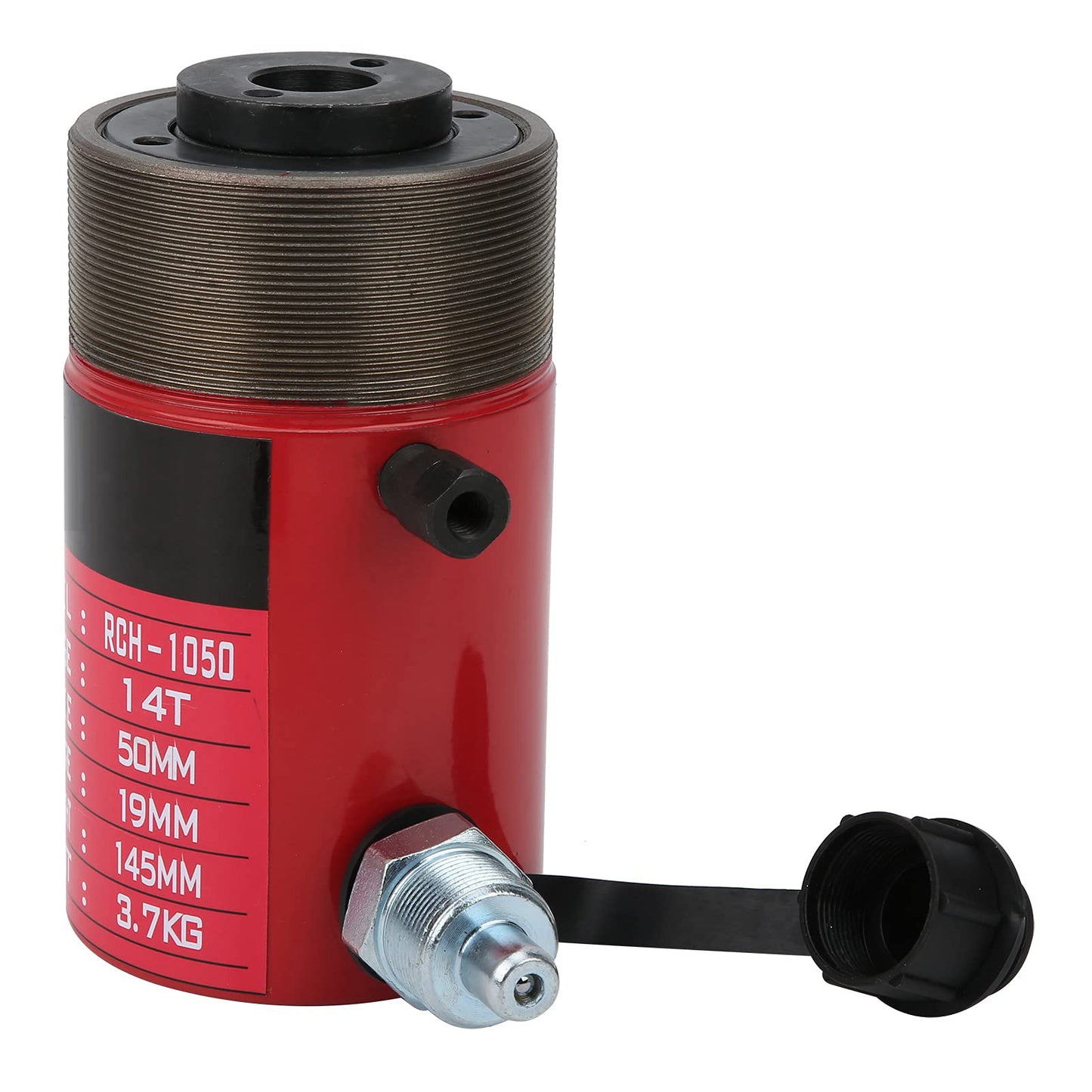 RASTKY Industrial Grade Hydraulic Cylinder 14T with Separate Hollow Hole Plunger for Small Spaces - -1050
