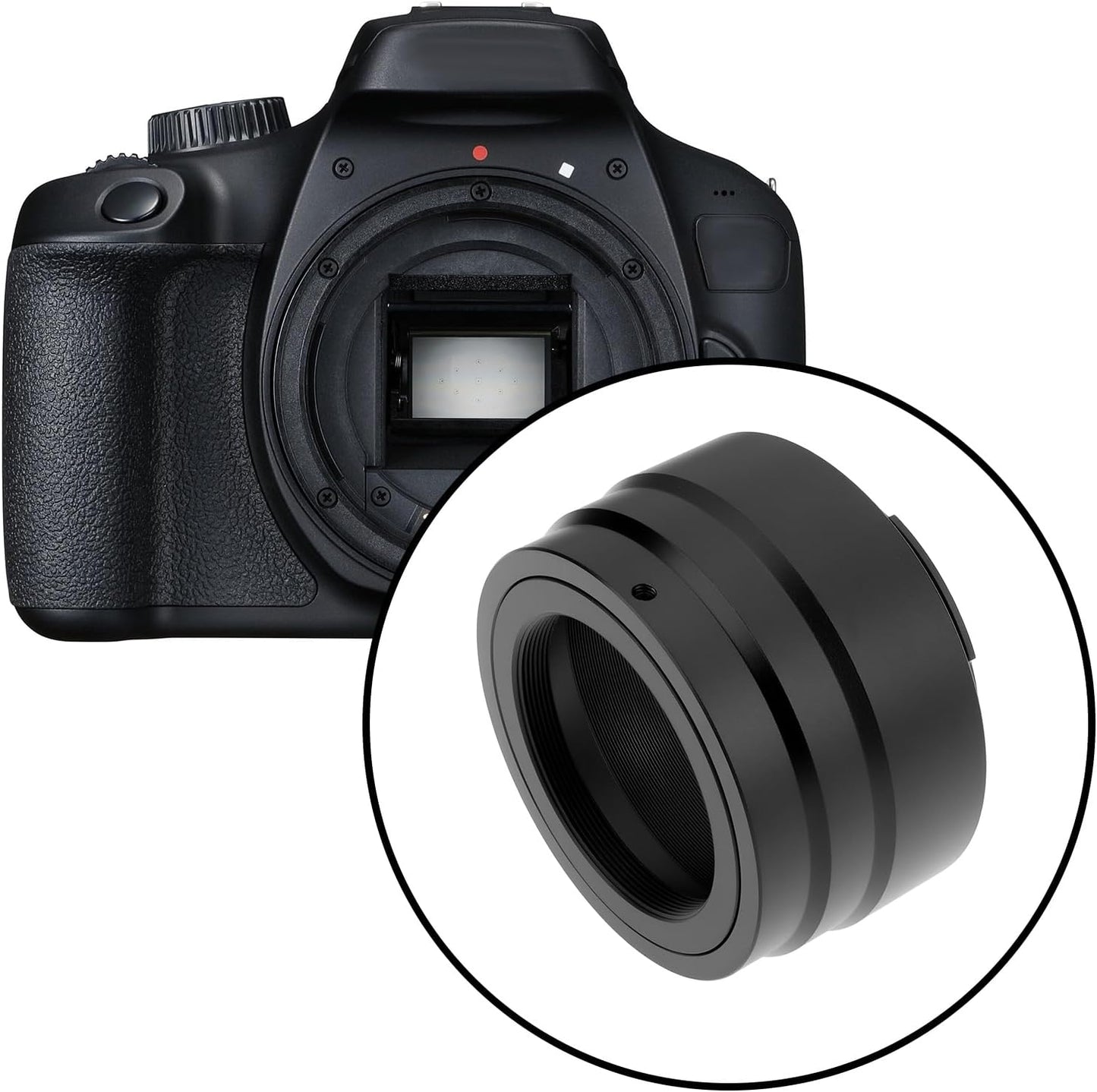 YINETTECH T2 to EOS RF Mount Lens Adapter Compatible with Canon EOS R Mirrorless Camera Alloy Screw Mount Adapter