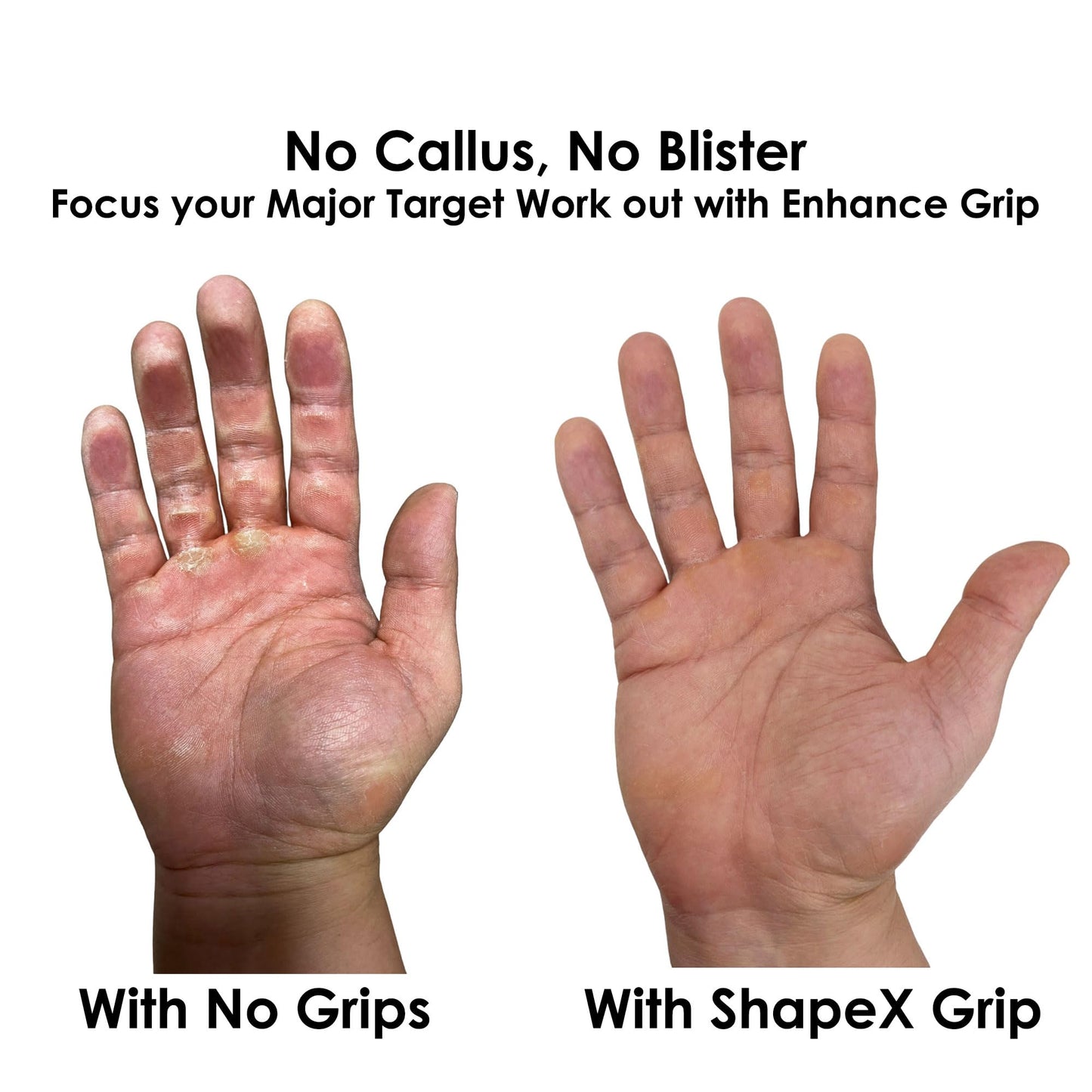ShapeX Pull up Hand Grip for Men and Women - Weight Lifting Straps for Deadlift - Replacement for Versa, Crossfit Grips - Gym Hand Strap for Excercise and Gymnastics