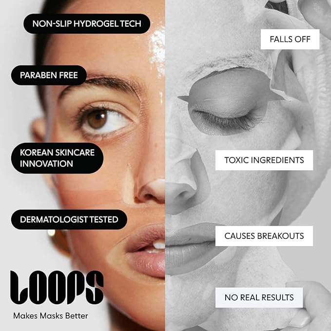 LOOPS Glow Gang Mask Set ??Weekly Reset for Rejuvenation, Double Take for Glowing Skin, Sunrise Service for Brightening ??Hydrating and Pore Refining ??Safe for Sensitive Skin