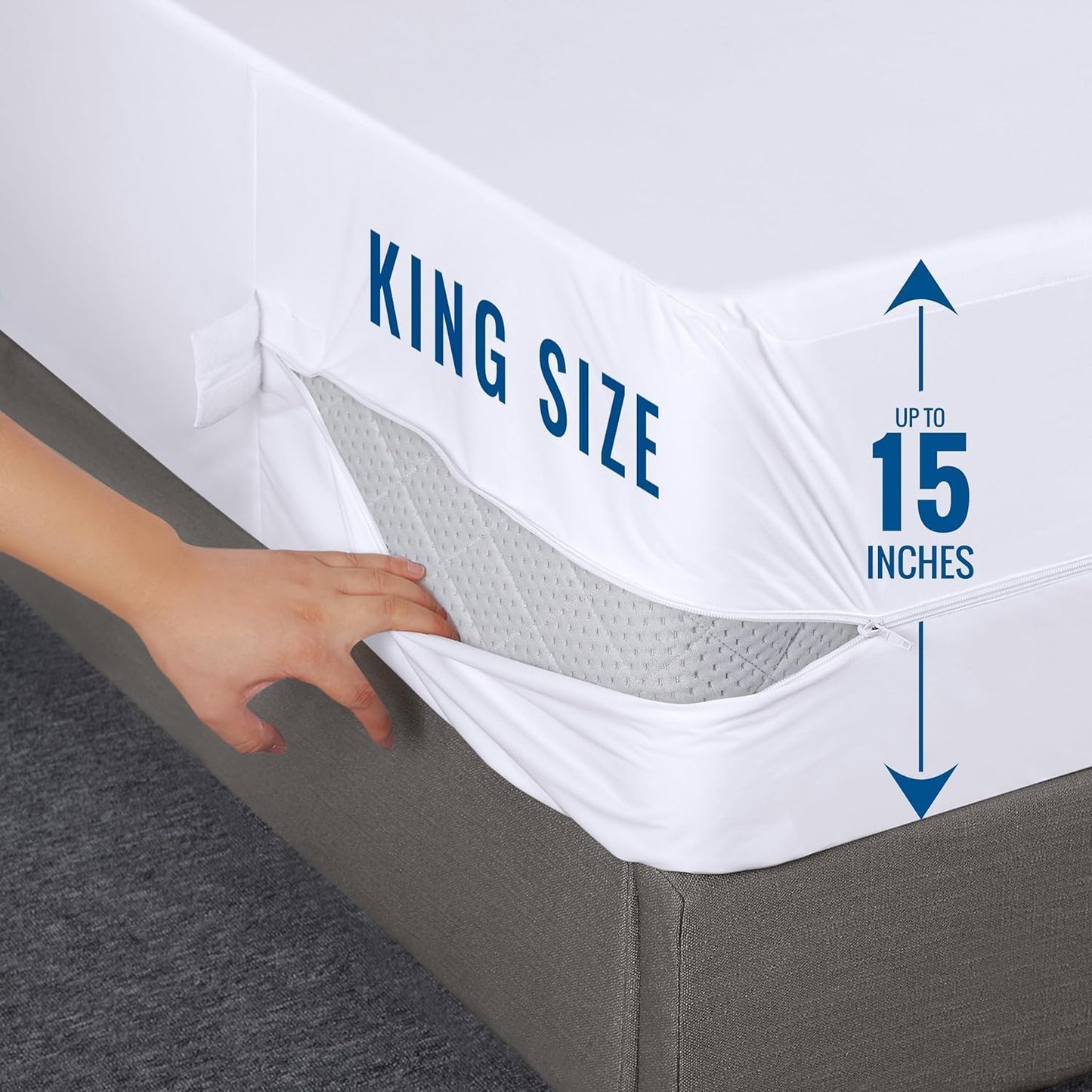 Utopia Bedding King Size Mattress Protector - 100% Waterproof & Bed Bug Proof Encasement (Pack of 2)