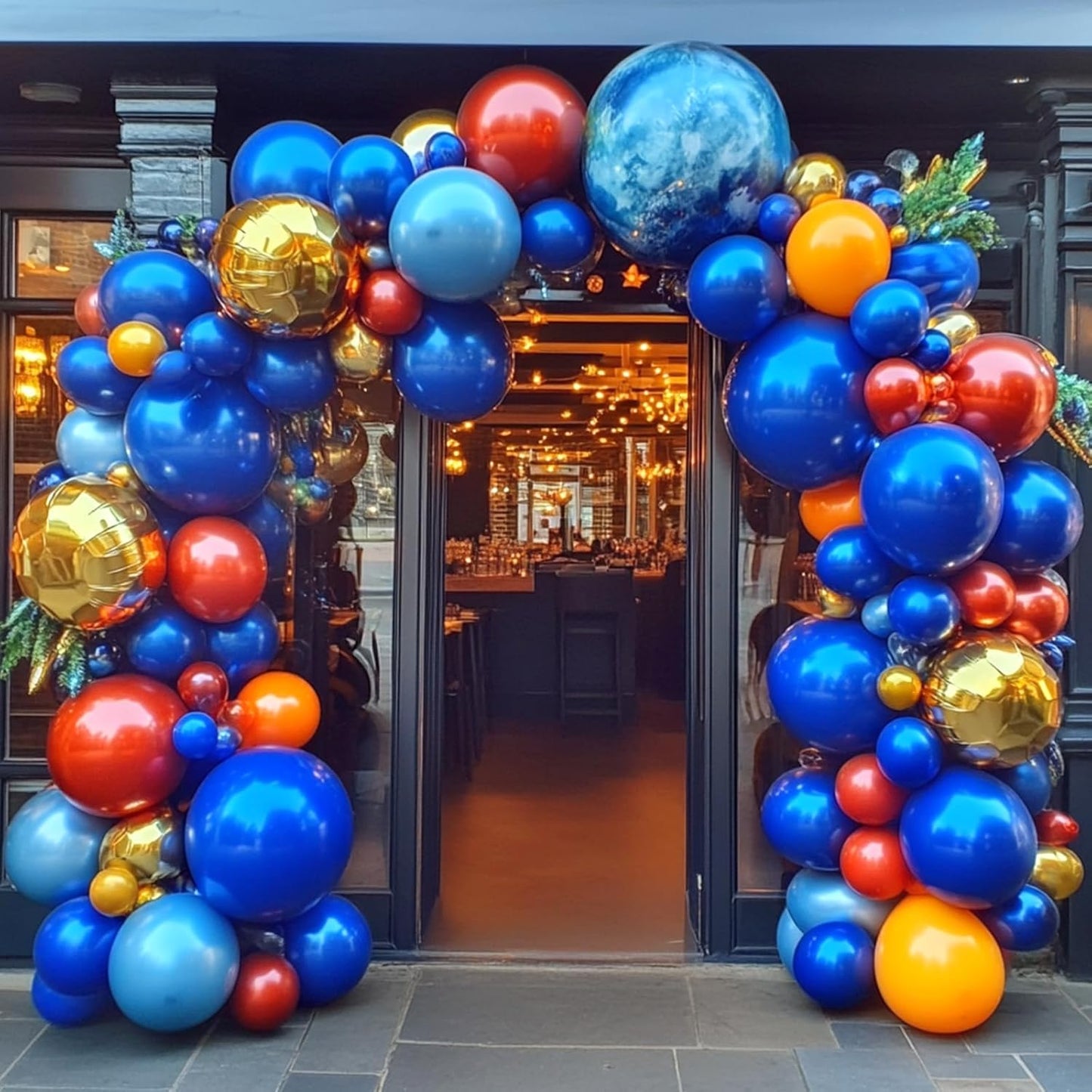 RUBFAC Dark Blue Balloons - 129pcs in Various Sizes for Birthday, Gender Reveal & Baby Shower Decor