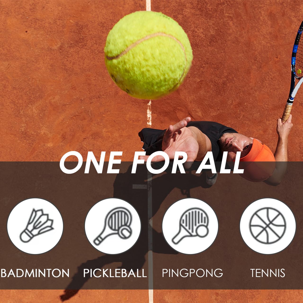 MR Tennis Targets 55"x25" Pop Up Tennis Training Targets with Reinforced Rings, Portable Hitting & Serving Practice Swing Trainer with Carry Bag, 2 Pack