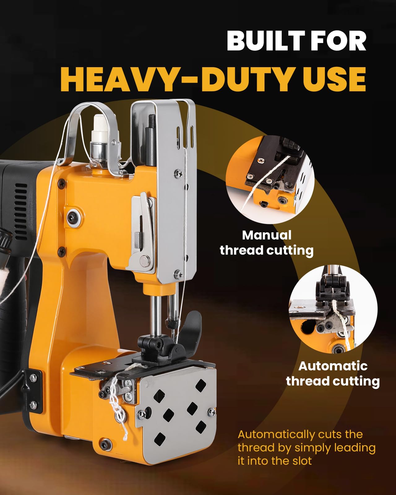 Hanchen Bag Sewing Machine High Speed Bag Sealing Machine Bag Closer Bag Closing Machine Bag Stitching Machine Industrial Sewing Machine Bag Stitcher for Sack Woven Kraft Paper Bag Sealing CE