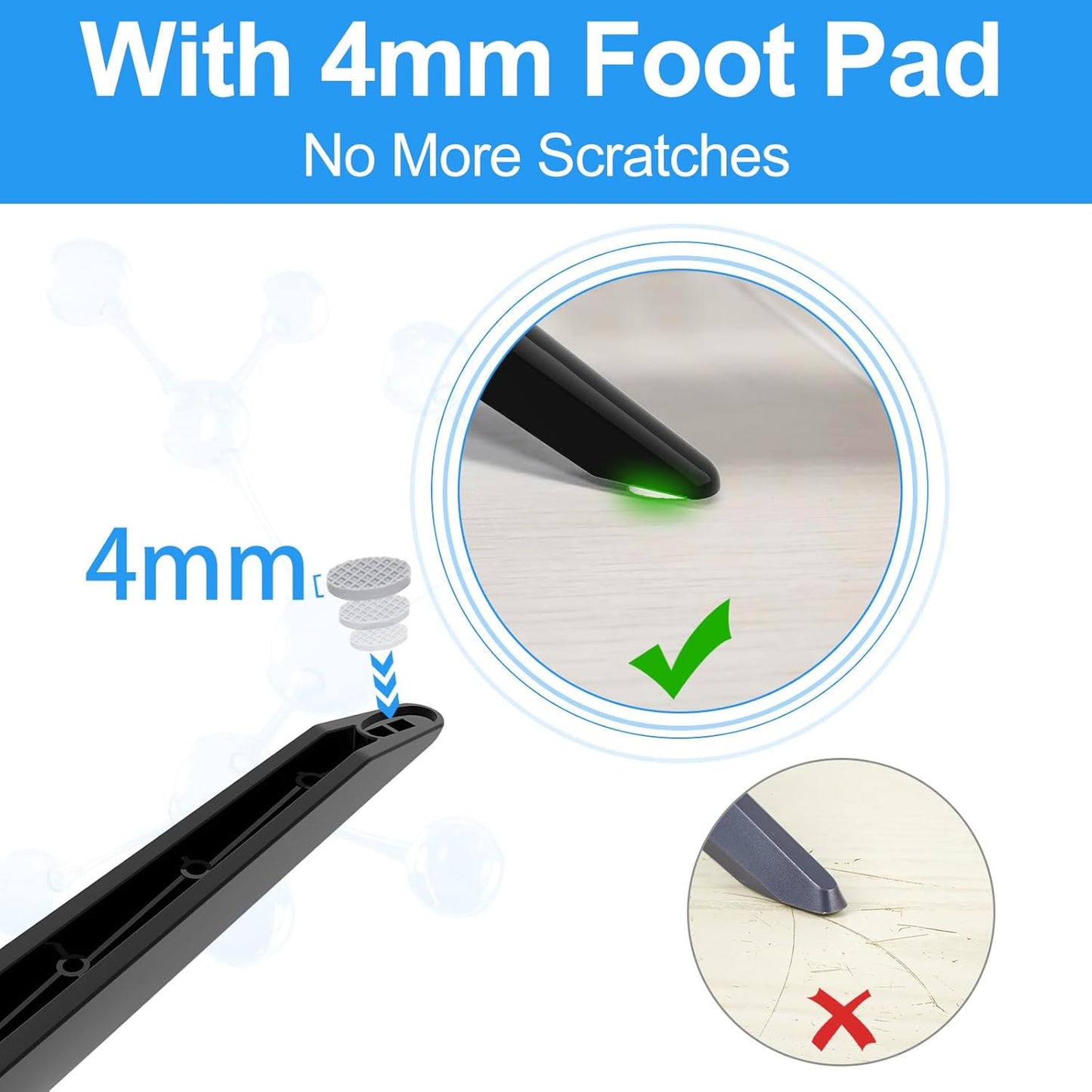 43 Inch UN43NU6900F UN43NU6950FXZA 43" 4K (2160p) Dinghosen TV Stand for Samsung TV Legs, for Class Ultra HD Smart LED