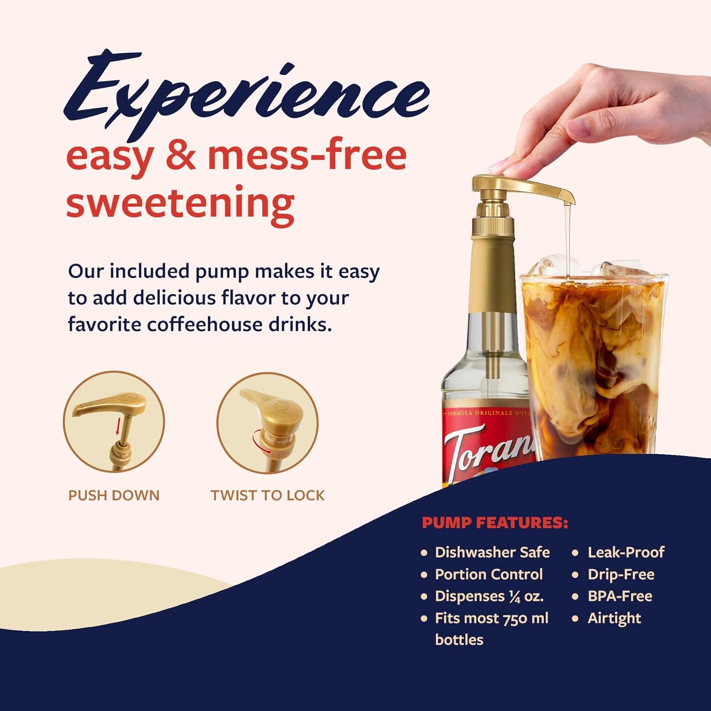 Torani Syrups - Brown Sugar Cinnamon & Vanilla Coffee Syrup Variety 2-Pack | 25.4 Fl Oz Each