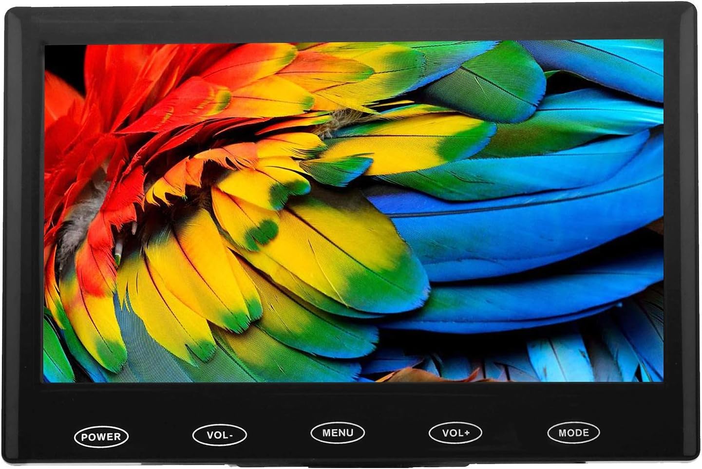 CAMWORLD 7 Inch 1024x600 178 Portable Monitor with HD IPS Screen, HDMI/VGA/AV Inputs, Remote Control, Built-in Speaker