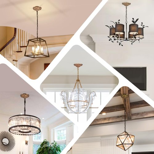 BEQUZON 7.87'' Brass Canopy for Chandelier Pendant Light, Gold Rustic Mounting Plate Kit for Hanging Ceiling Lights