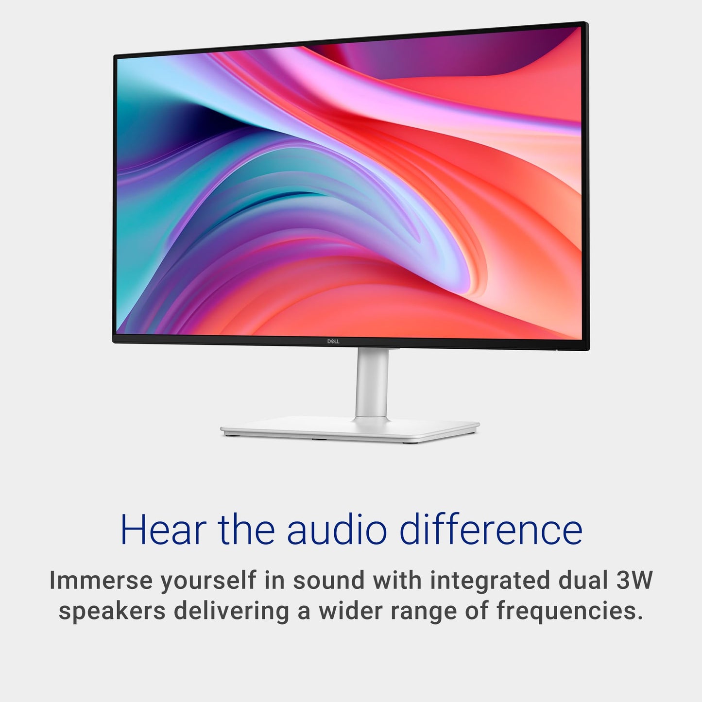 Dell 27 Plus Monitor - S2725HSM - 27-inch FHD (1920x1080) 144Hz 1ms Display, 2 x 3W Speakers, HDMI Connectivity, Height/Tilt/Pivot/Swivel Adjustability, AMD FreeSync - Ash White