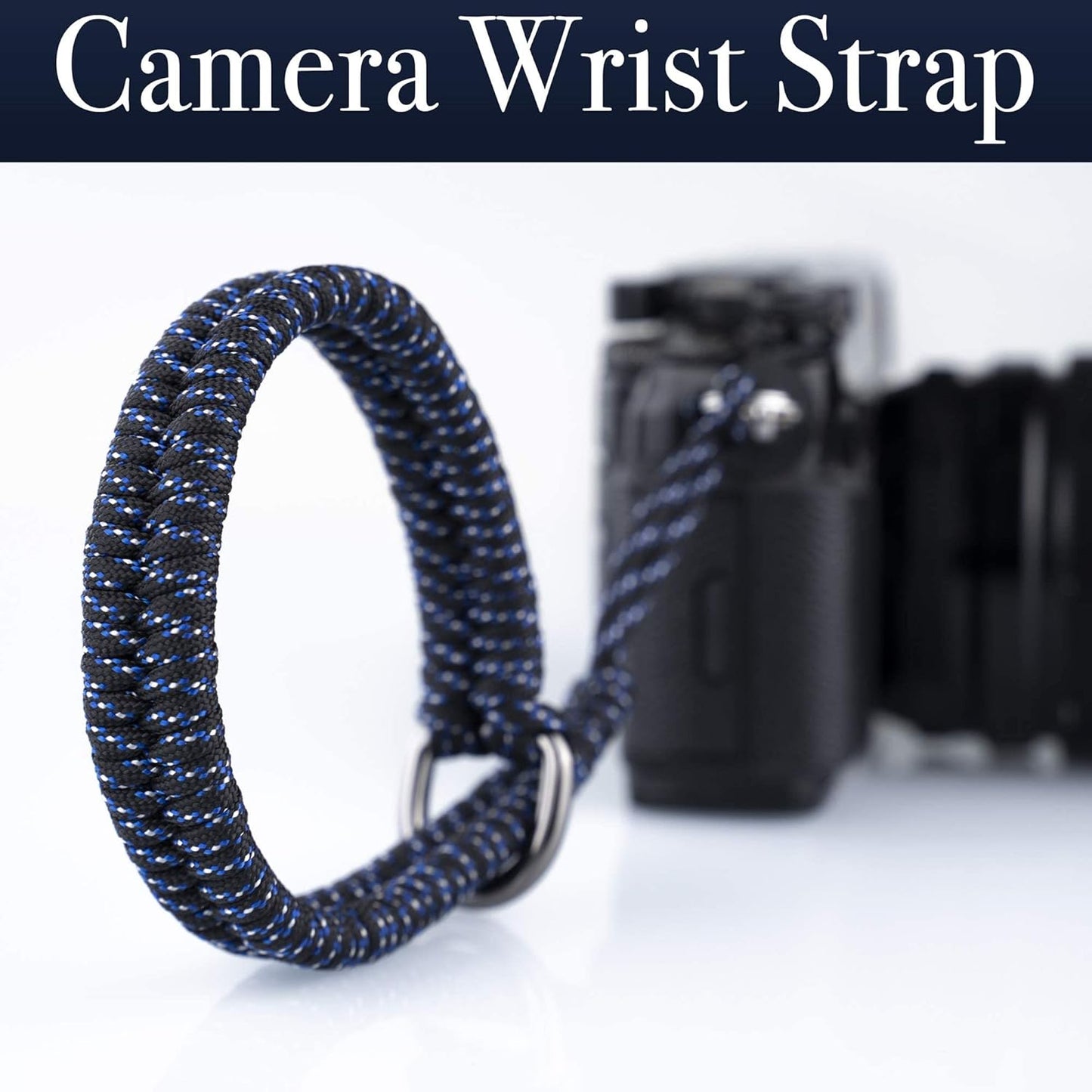 16-Inch AQAREA Quick Release Camera Wrist Strap - Hand Strap for DSLR & Mirrorless Cameras (Blue)