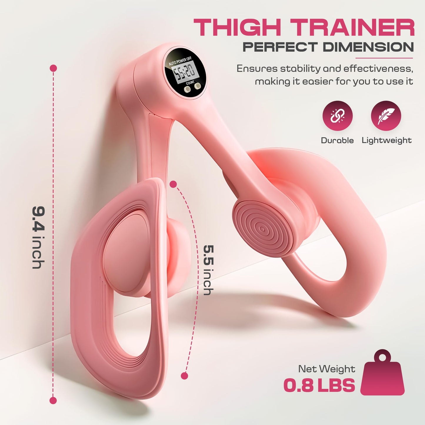 Thigh Trainer Master with 5 Resistance Bands, Ultimate Kegel Exerciser, Pelvic Floor Muscle | Thigh Hip Master Trainer Inner Thigh Exerciser | Pelvic Floor Trainer for Women