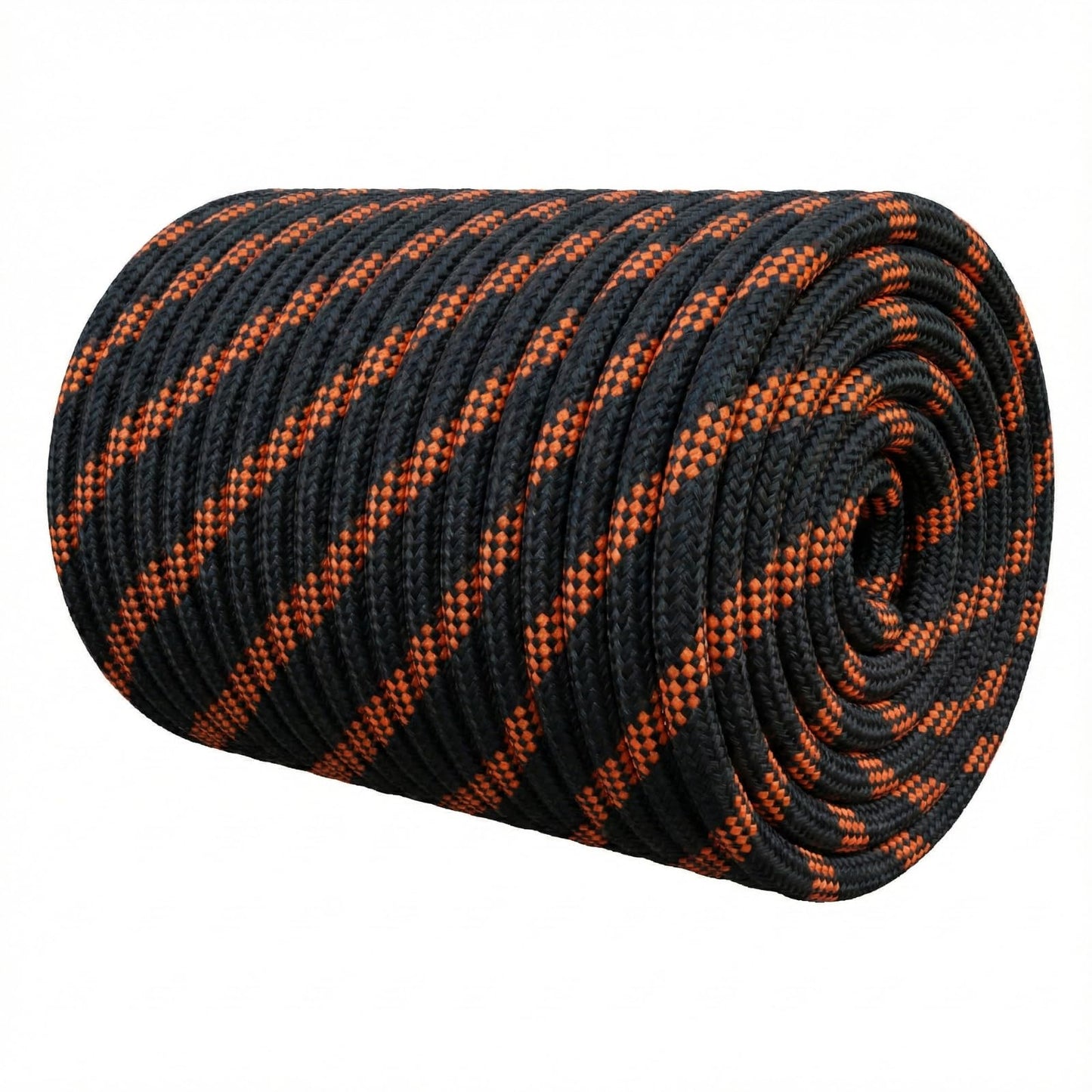 Glfcai 1/2 Inch Arborist Rigging Rope (150 Ft) - ASTM F2116 Certified (9,000 lbs MBS / 900 lbs SWL) - Static Polyester Bull Rope for Tree Climbing, Nautical Rigging & Swings (Black)