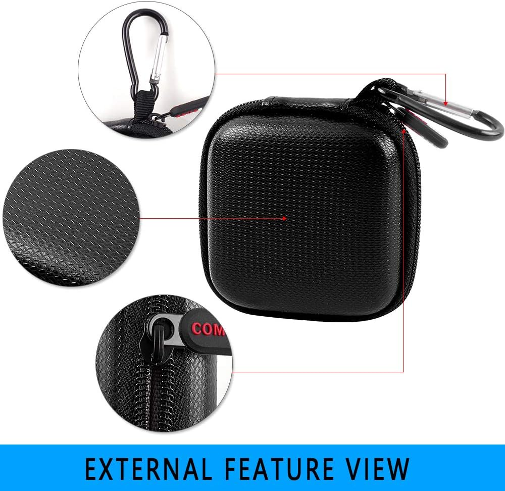 Comecase A-SKU-0485 Chip Card Reader Scanner Case, Hard Carrying Bag Holder Fits Square Contactless Reader with USB